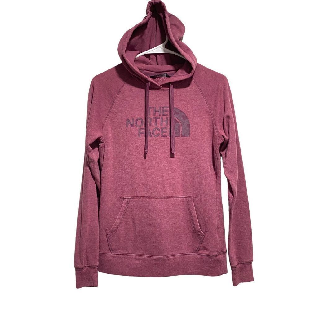 The North Face Women's Long Sleeve Pocket Pullover Hoodie Dark‎ Small